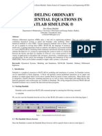 Modeling Ordinary Differential Equations in Matlab Simulink ®