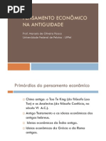 pensamento economico antiguidade
