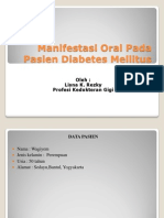 Manifestasi Oral Pada Pasien Diabetes Mellitus