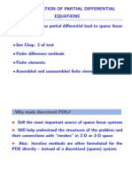 Discretization of Partial Differential Equations Goal: To Show How Partial Differential Lead To Sparse Linear Systems