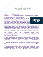 MC 4-Guidelines on the Upgrading of Single Proprietorship or Partnership