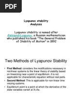 Lyapunov Stability