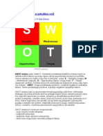 SWOT Analiza U Nekoliko Reci