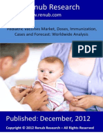 Pediatric Vaccines Market, Doses, Immunization, Cases and Forecast Worldwide Analysis