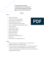 Power System Operation Question