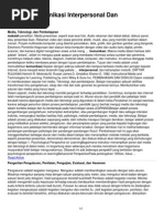 Makalah Komunikasi Interpersonal Makalah Komunikasi Interpersonal
