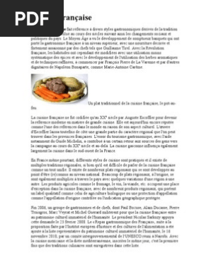 Cuisine Française | PDF | Livres de cuisine, nourriture et