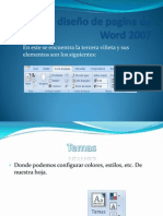 Menú Diseño de Pagina de Word 2007