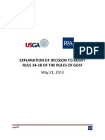 USGA and R&A explanation of anchoring
