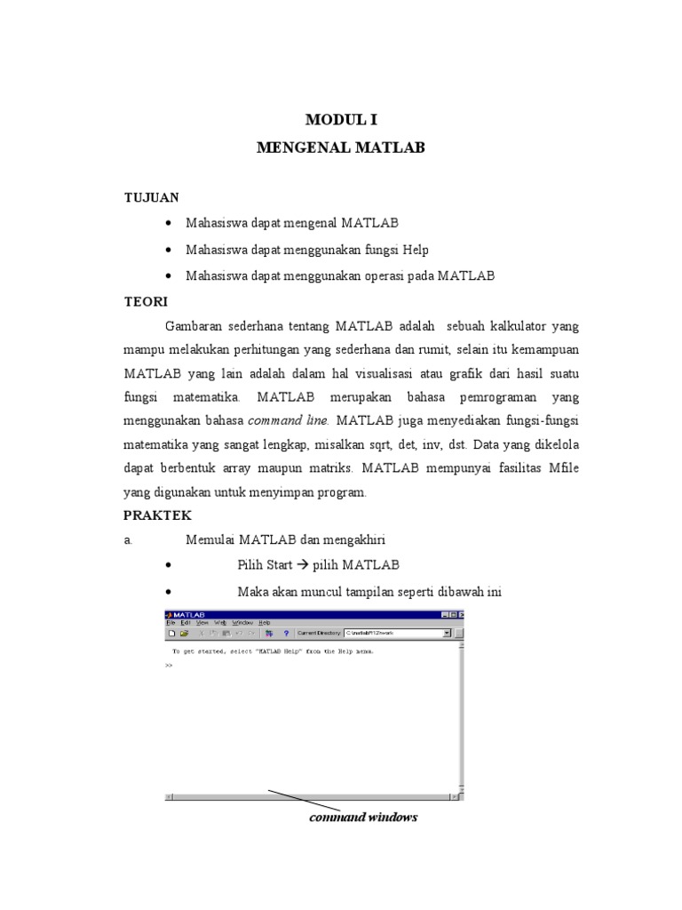 MODUL Matlab - Tugas | PDF
