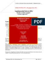 Demo Regulament Intern Model Si Ghid