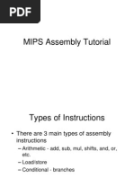 MIPS Assembly Tutorial