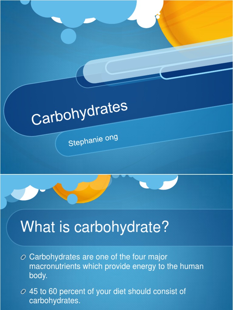 Carbohydrate Report PDF Carbohydrates Dietary Fiber