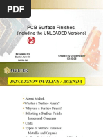 Download PCB Surface Finishes Presentation by Multek by smtdrkd SN14277601 doc pdf
