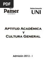 Solucionario Cultural General-Aptitud Academica 0