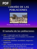 Tamaño de las poblaciones