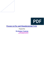 Procure to Pay and Manufacturing Cycle II