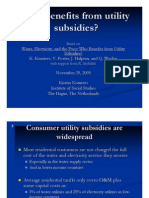 Who Benefits From Utility Subsidies?