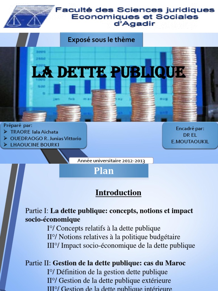 La Dette Publique Vo - Version Finale | PDF | Dette publique | Déficit ...