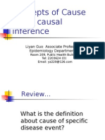 Concepts of Cause and Causal Inference: Liyan Guo Associate Professor Epidemiology Department