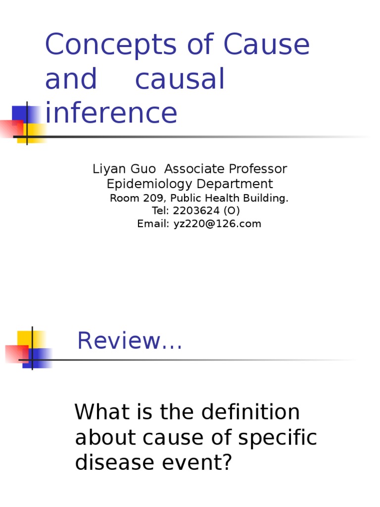 Causal Inference in Disease Epidemiology | PDF