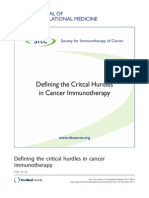 Defining The Critical Hurdles in Cancer