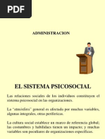 El Sistema Psicosocial