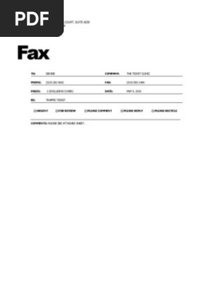 Plain Fax Sheet