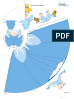 Cinderella Papercraft Printable 0210