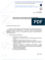Adresa Probleme Conferinta Nationala FSANP 17-19.05.2013