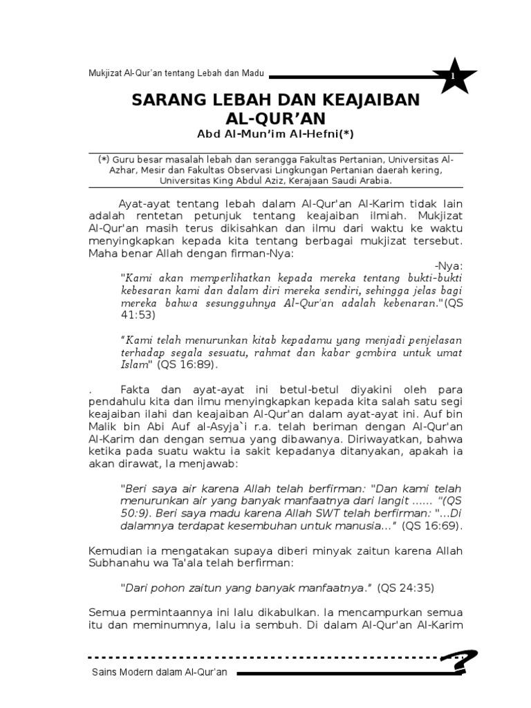Mukjizat Lebah Pdf