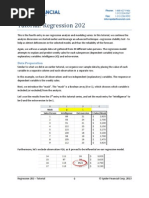 Regression Tutorial 202 With NumXL