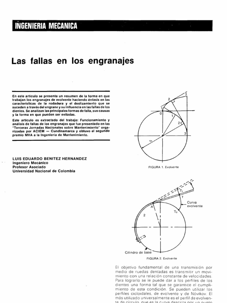 Análisis de fallas en engranajes | PDF | Engranaje | Fatiga (material)