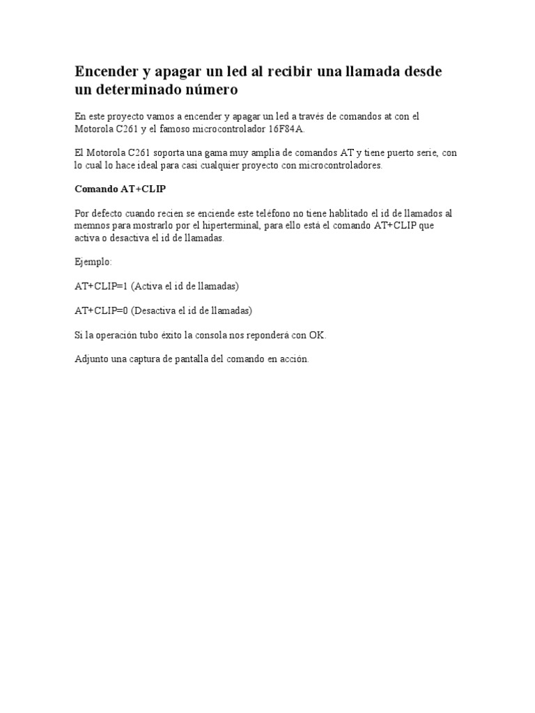 Encender y Apagar Un Led Con Celular | PDF | Microcontrolador | Diodo ...