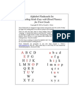 Blend Phonics Alphabet Flashcards