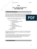 Organization Structure and Job Description - LabKomputasiFMIPA-UNLAM