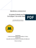 Proposal Kegiatan Mahasiswa Batak