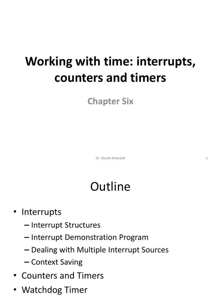 Interrupts and Timers in PIC 16F84A | PDF | Pic Microcontroller | Timer