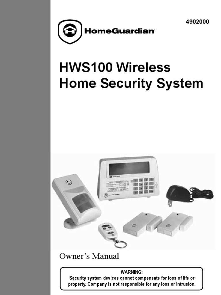 HOME GUARDIAN HWS100 Wireless Home Security System | Security Alarm