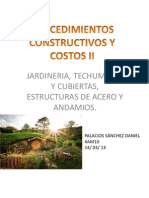 Presentacion Jardineria, Techumbres y Cubiertas, Estructuras de Acero y Andamios