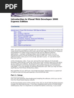 Download Introduction to Visual Web Developer 2008 Express Edition Transcript by ballerinas SN14290553 doc pdf