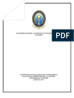 Economia Solidaria Un Proyecto Alternativo Para El Desarrollo Colombiano (Trabajo de Grado)