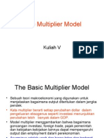 Kuliah XII The Multiplier Model