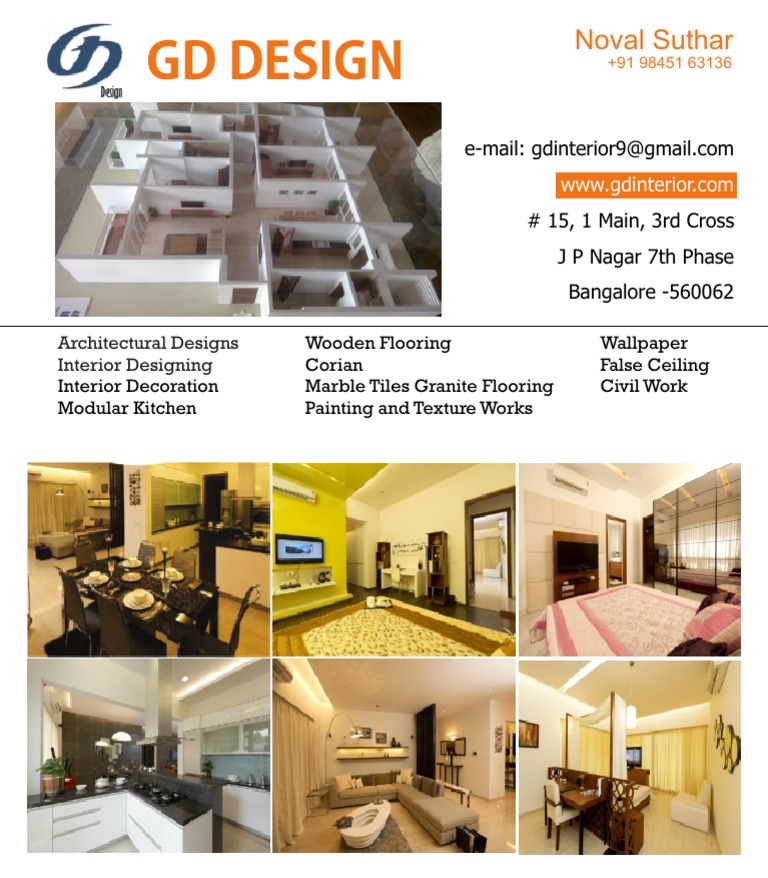 GD Interior Design Services Overview | PDF | Economic Sectors ...