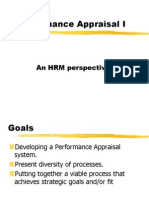 Performance Appraisal I: An HRM Perspective