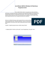 Pengoperasian Software QM For Windows 2