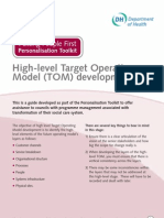 High-Level Target Operating Model TOM Development