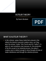 Auteur Theory: by Naomi Abraham