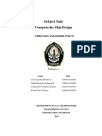 Subject Task Computerize Ship Design: "Ferguson and Bezier Curve"