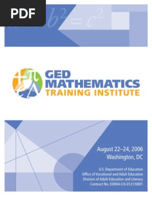 GED Mathematics Training Instit